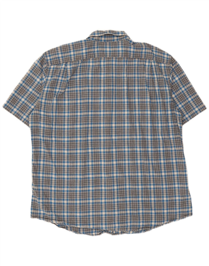 Eddie Bauer Chemise classique pour homme XL en coton à carreaux bleus