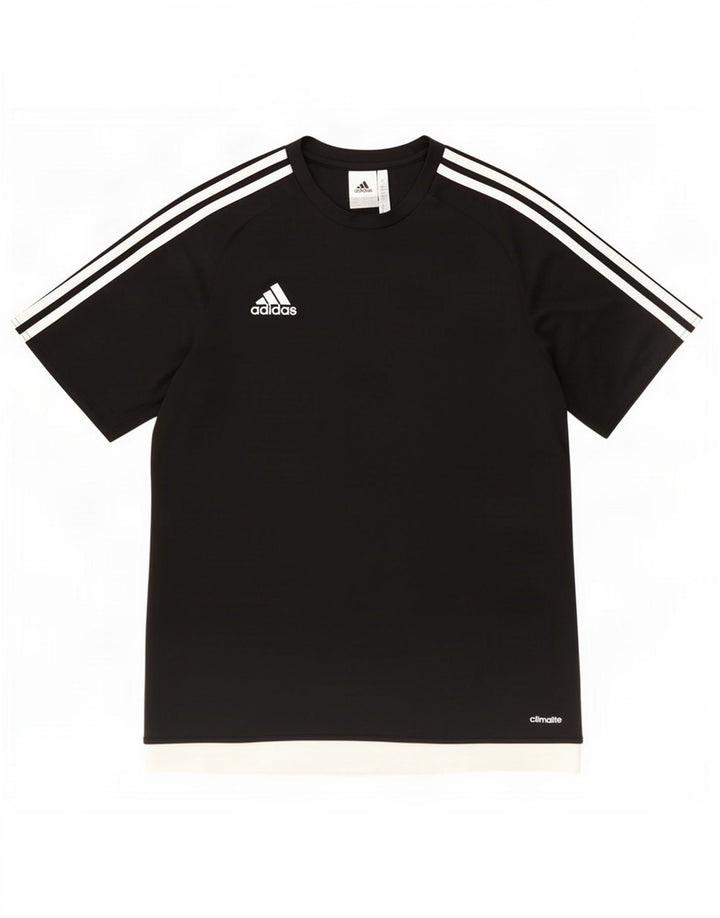 Adidas Hommes Climalite T-Shirt Haut Large Noir Colorblock Polyester