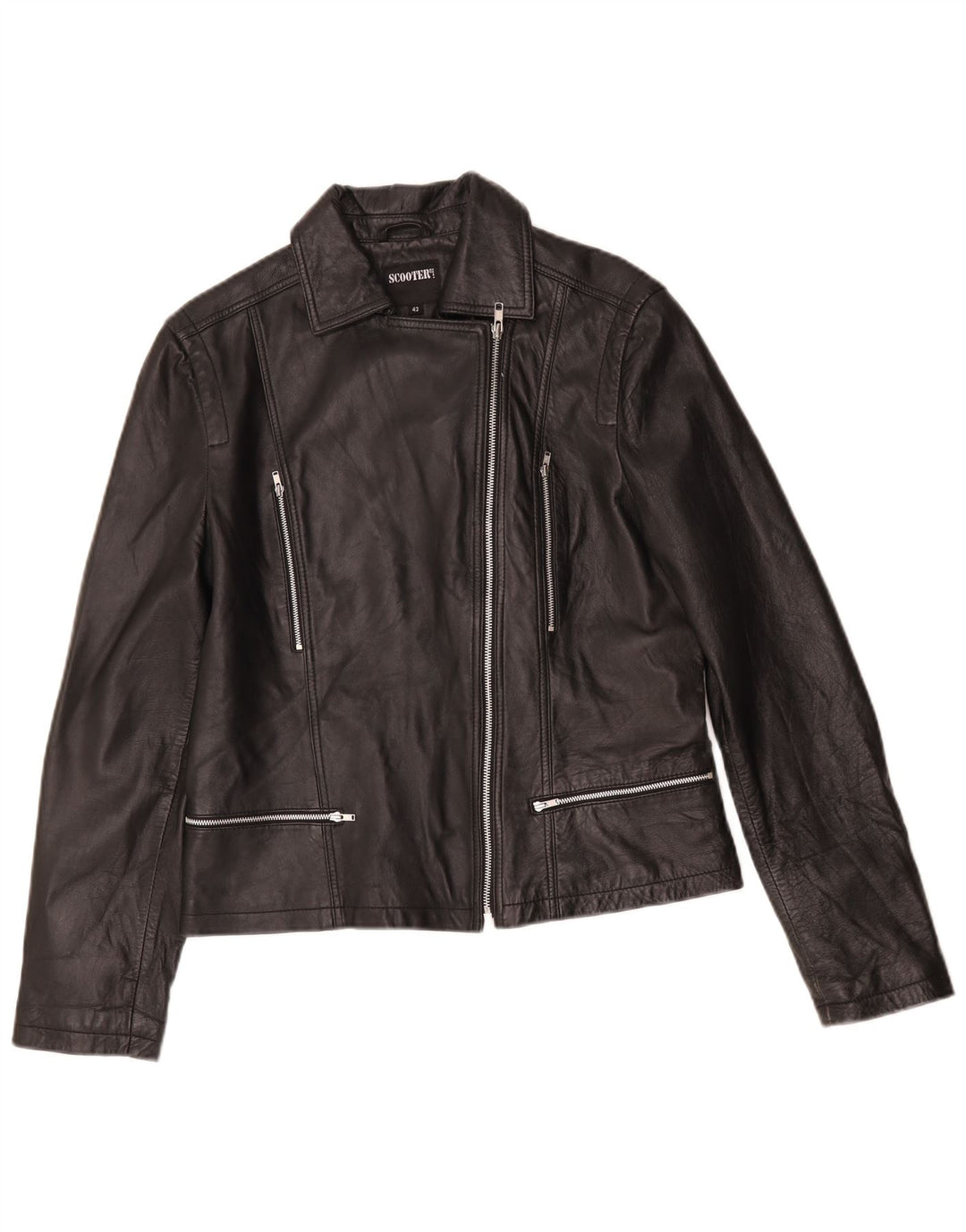 Veste motard en cuir pour femme Scooter IT 42 Medium Noir