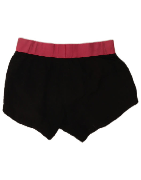 Nike Short de sport Dri Fit pour femme UK 8 Small Noir Colorblock Polyester