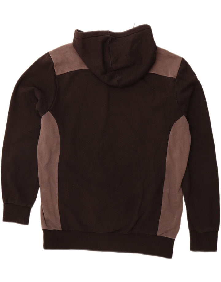 PUMA Pull à capuche pour homme Large Noir Colorblock