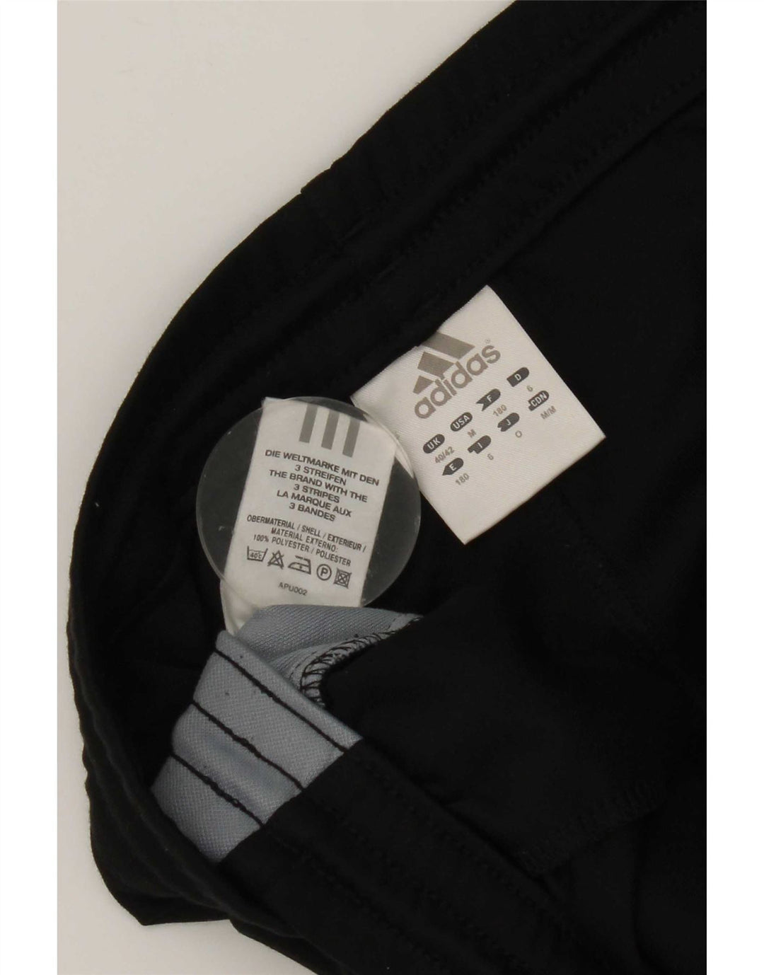 Adidas Pantalon de survêtement pour homme UK 40/42 Polyester color block noir moyen