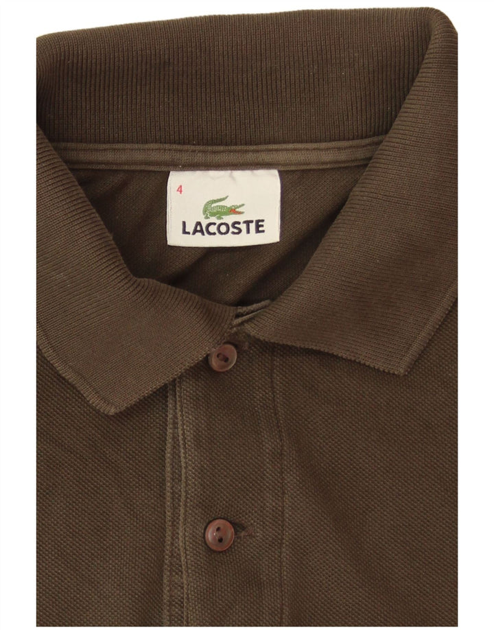 Lacoste Polo Homme Taille 4 Coton Kaki Moyen