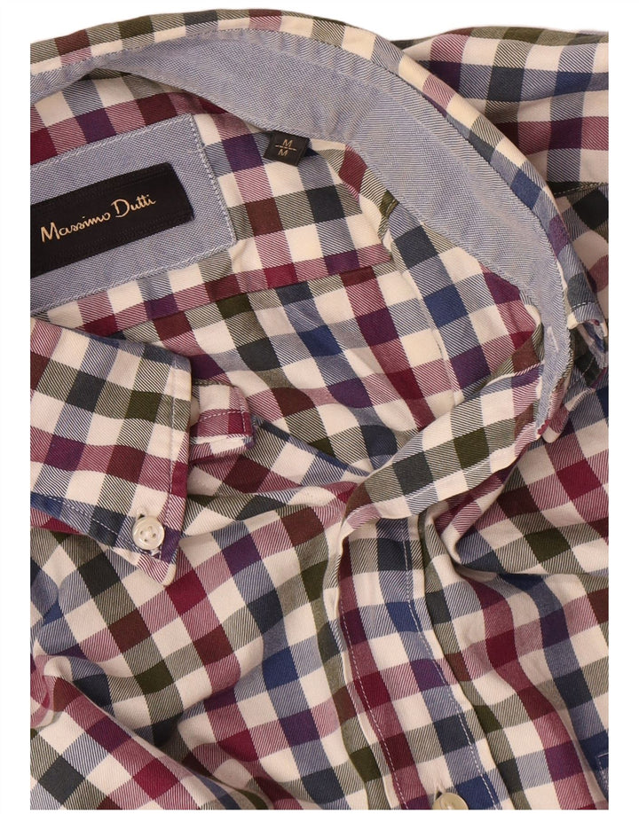 MASSIMO DUTTI Chemise Flanelle Homme Medium Multicolore Vichy Coton
