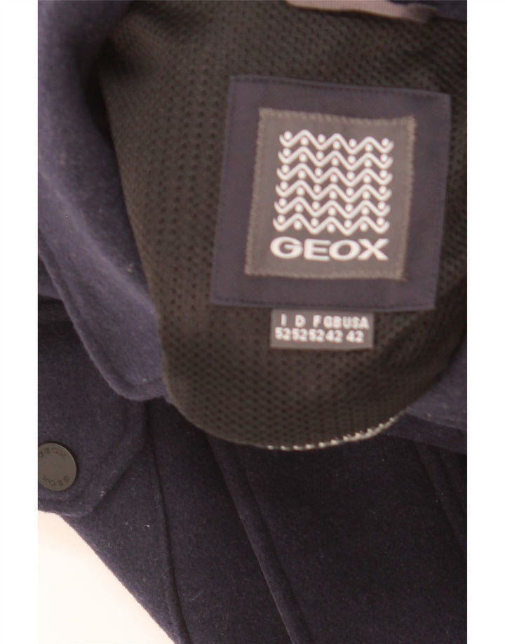 GEOX Veste utilitaire Respira pour homme UK 42 XL Bleu marine Laine