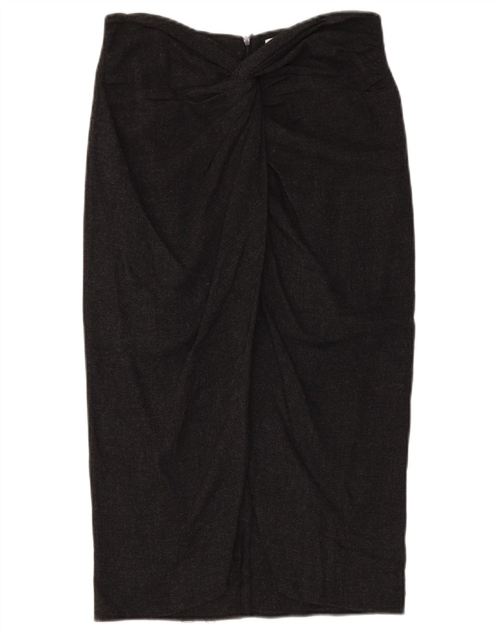 Jupe Crayon Femme Zara Medium W30 Viscose Noir