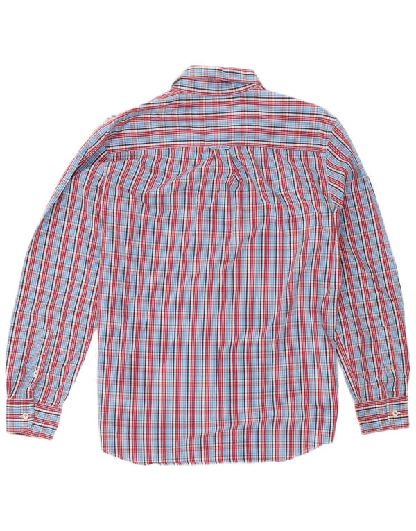 Chaps Chemise Homme Bleu Moyen Carreaux Coton