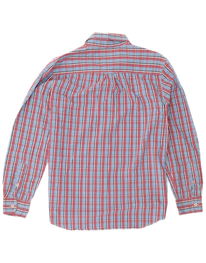 Chaps Chemise Homme Bleu Moyen Carreaux Coton