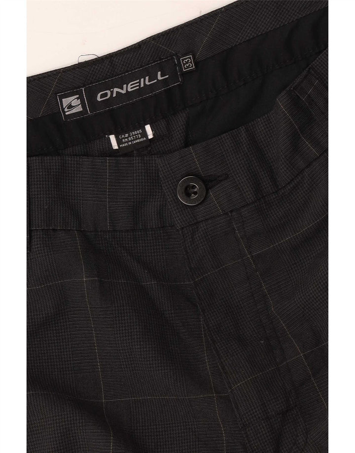 O'Neill Short Chino Homme W33 Gris Moyen à Carreaux Polyester