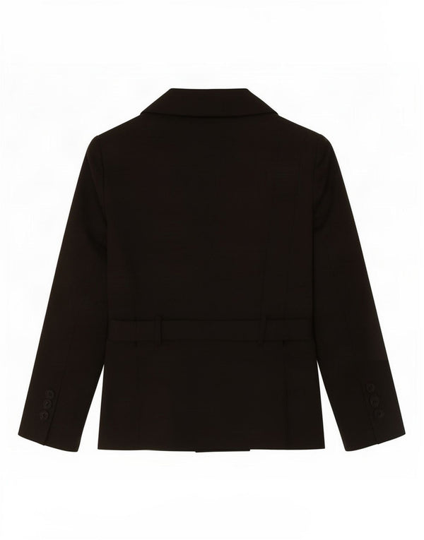 Zara Veste Blazer Femme UK 18 XL Noir Polyester