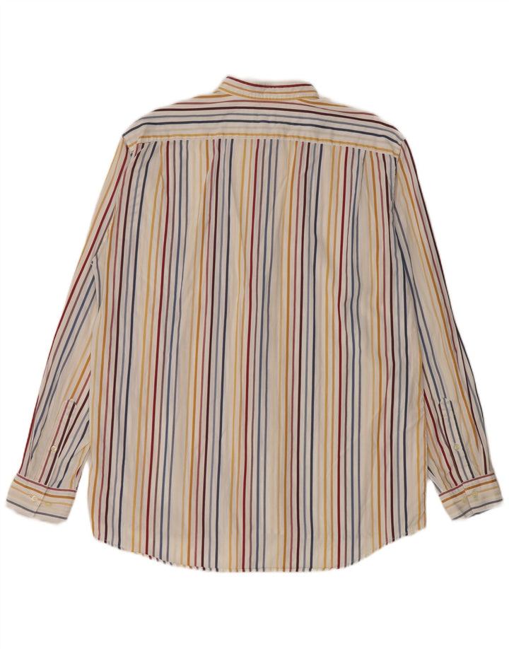 LACOSTE Chemise Homme Taille 42 Grand Coton Rayé Multicolore