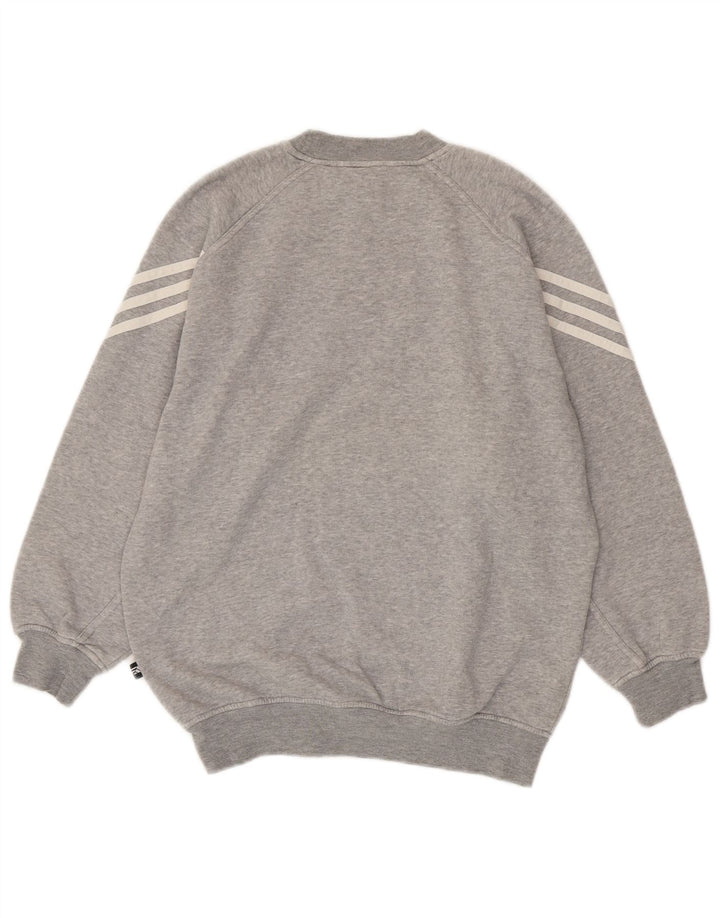 Adidas Sweat-Shirt Garçon 13-14 Ans Gris Coton