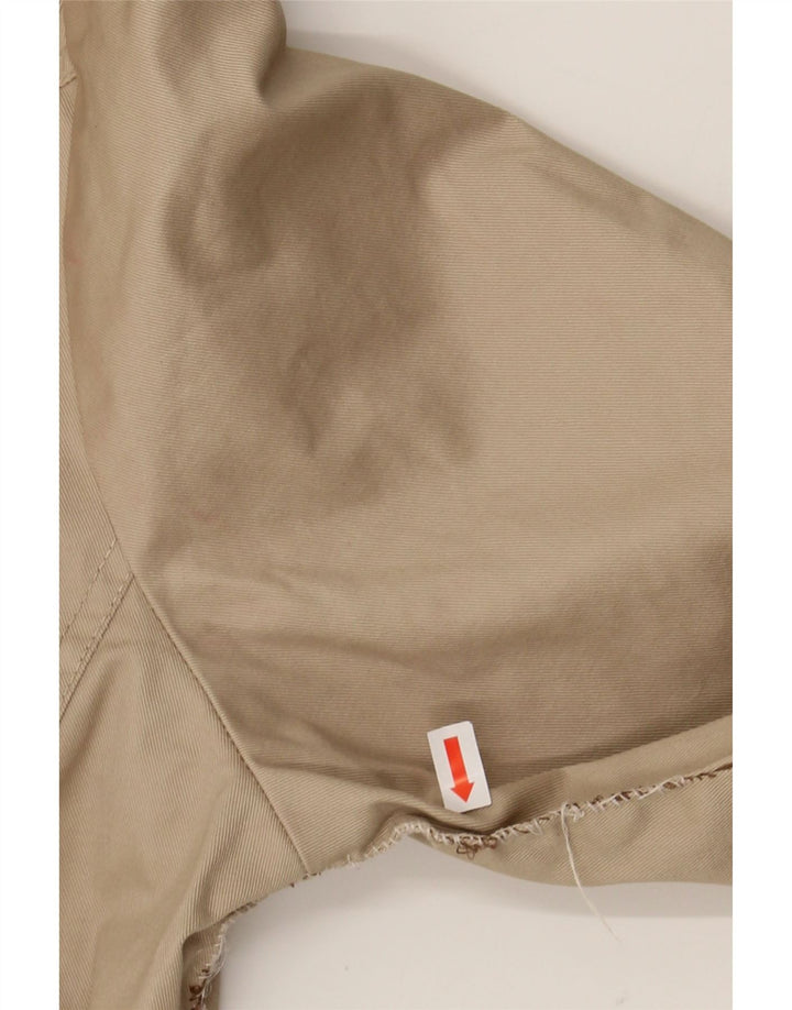 MORGAN Womens Military Jacket IT 42 Medium Beige Cotton Vintage Morgan and Second-Hand Morgan from Messina Hembry 