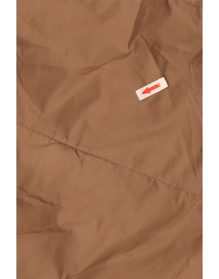 Zara Manteau matelassé à capuche surdimensionné pour femme UK 10 Petit Beige