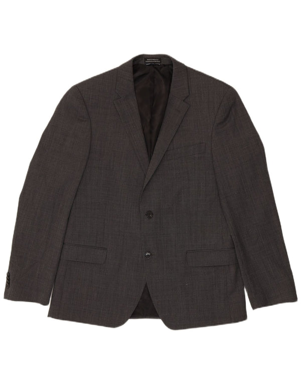 Tommy Hilfiger Veste blazer à 2 boutons pour homme UK 42 XL Gris à carreaux en laine