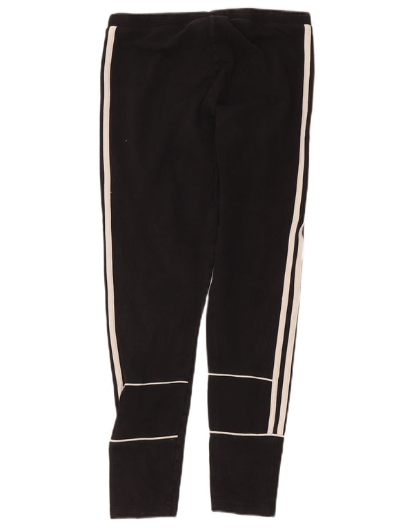 Adidas Legging court pour femme UK 12 en coton noir moyen