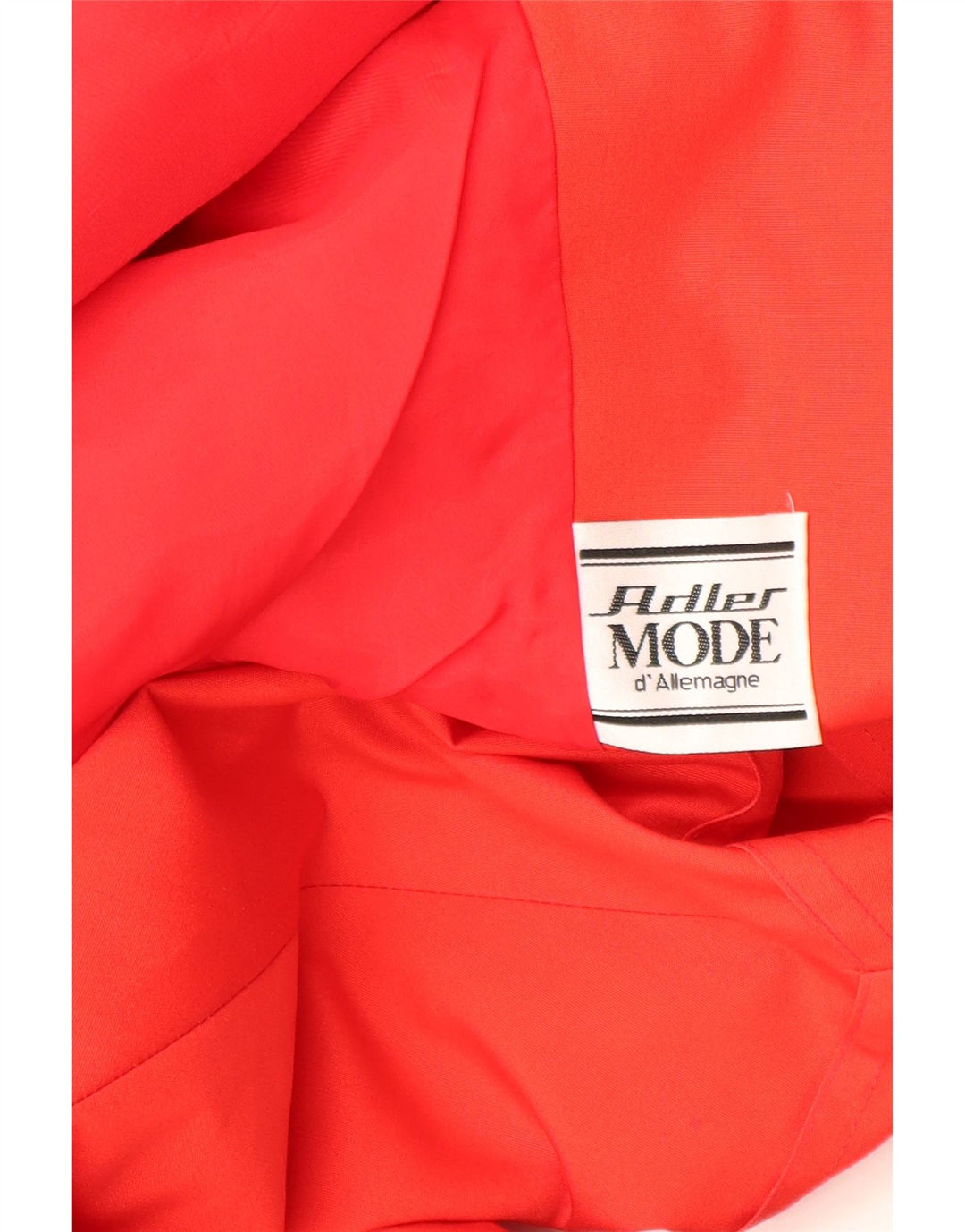 vintage Femme Double Breasted Bomber Jacket UK 12 Polyester Rouge Moyen