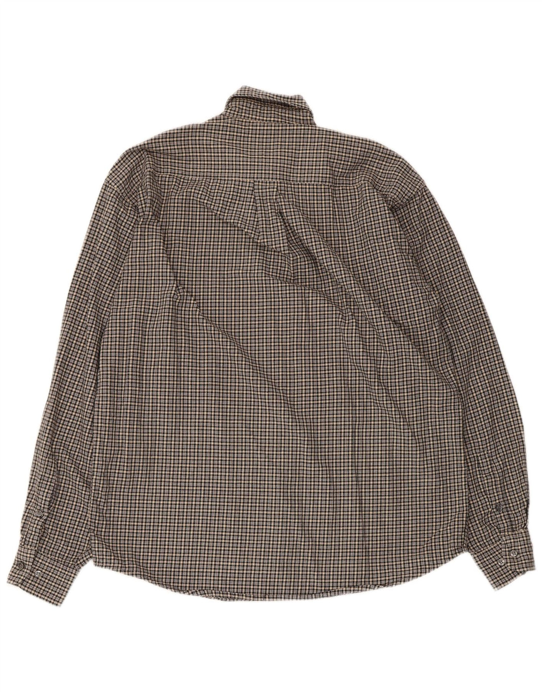 Sergio Tacchini Chemise en Flanelle Homme Gris Moyen à Carreaux en Coton