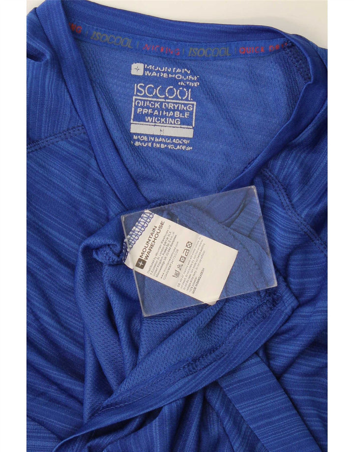 Mountain Warehouse T-Shirt IsoCool Homme Petit Bleu Rayé Polyester