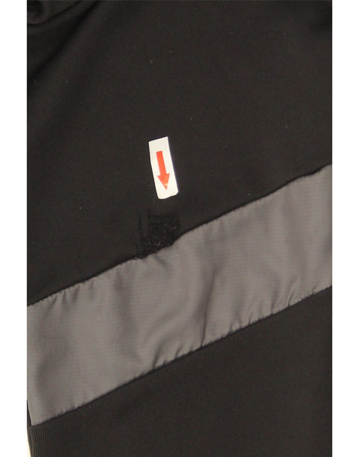 Adidas Pantalon de survêtement pour femme UK 12 Medium Noir Colourblock Polyester