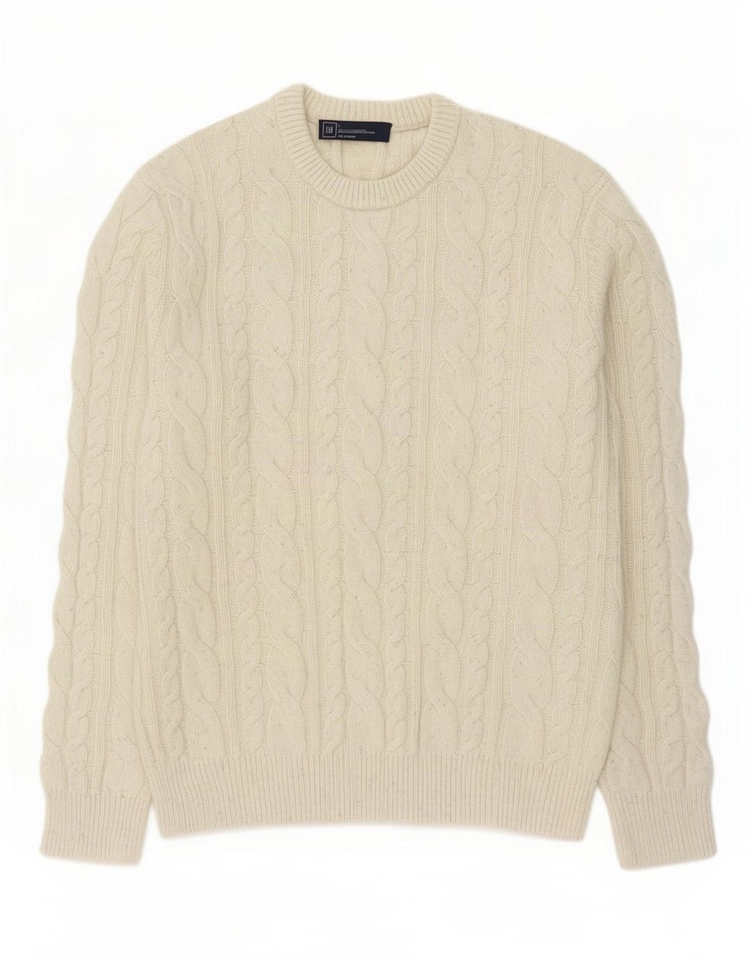 Gap Pull à col rond pour homme en laine d'agneau beige