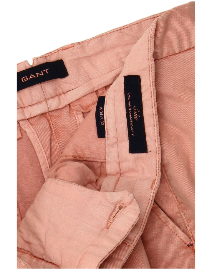GANT Pantalon Chino Droit Soho Homme W34 L32 Rose Coton