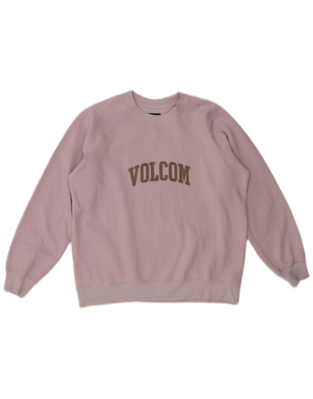 Volcom Sweat-shirt surdimensionné graphique pour femme UK 14 Violet moyen