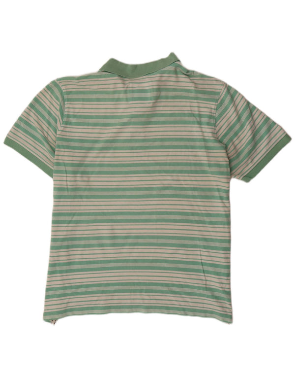 Crew Clothing Polo Homme 2XL Coton Rayé Vert