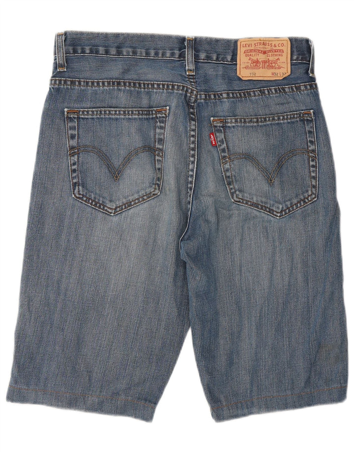 Levi's Short en Jean 752 W32 Homme Bleu Moyen Coton