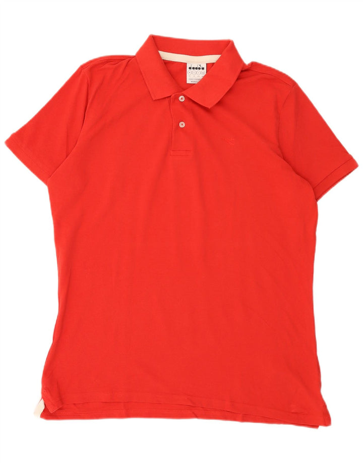 Diadora Polo Homme Grand Rouge Coton