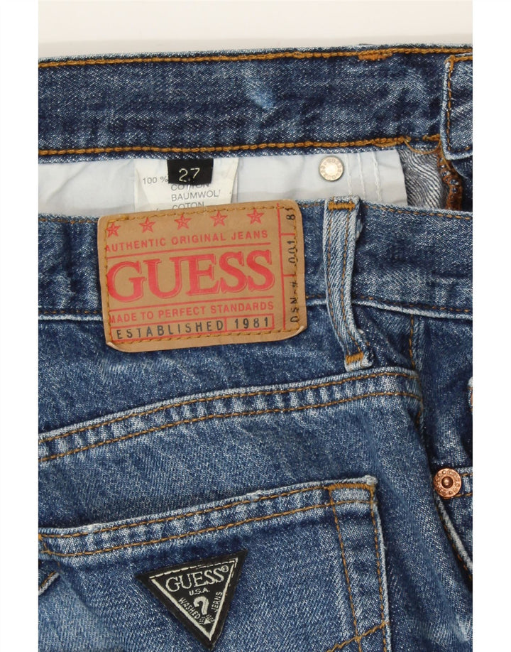 GUESS Womens Straight Jeans W27 L27 Blue Cotton Vintage Guess and Second-Hand Guess from Messina Hembry 
