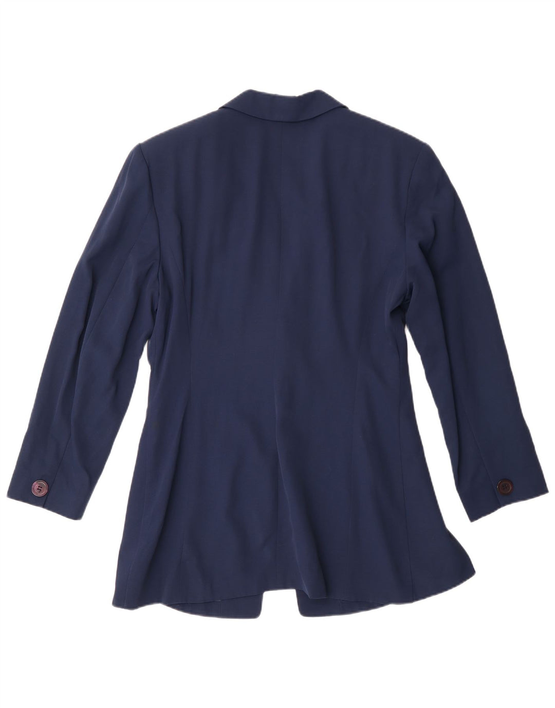 vintage Femme 1 Bouton Blazer Veste IT 44 Acétate Bleu Marine Moyen