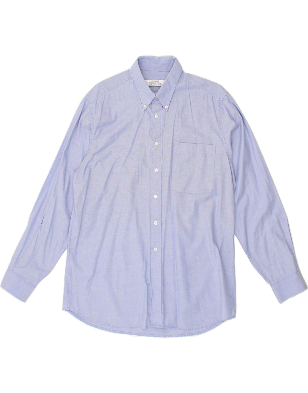ST. BERNARD Mens Shirt Size 41 Large Blue Cotton Vintage St. Bernard and Second-Hand St. Bernard from Messina Hembry 