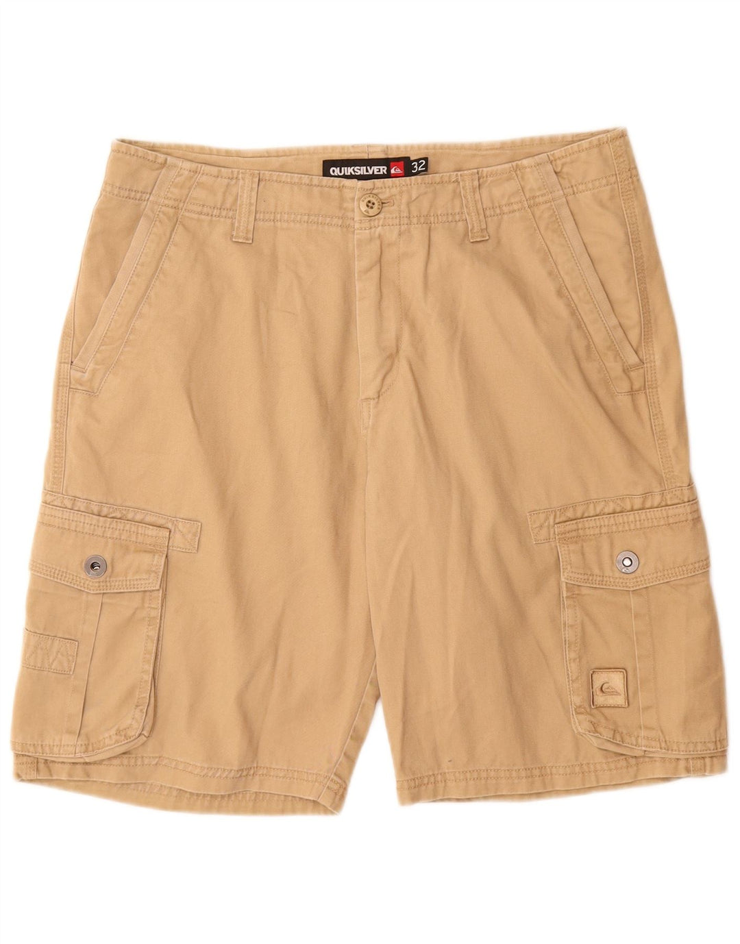 QUIKSILVER Short Cargo Homme W32 Coton Beige Moyen