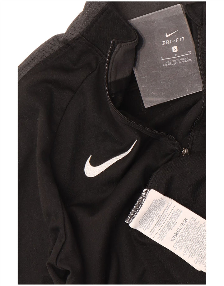 Haut de survêtement Nike Dri Fit pour femme UK 10 Small Noir Colourblock