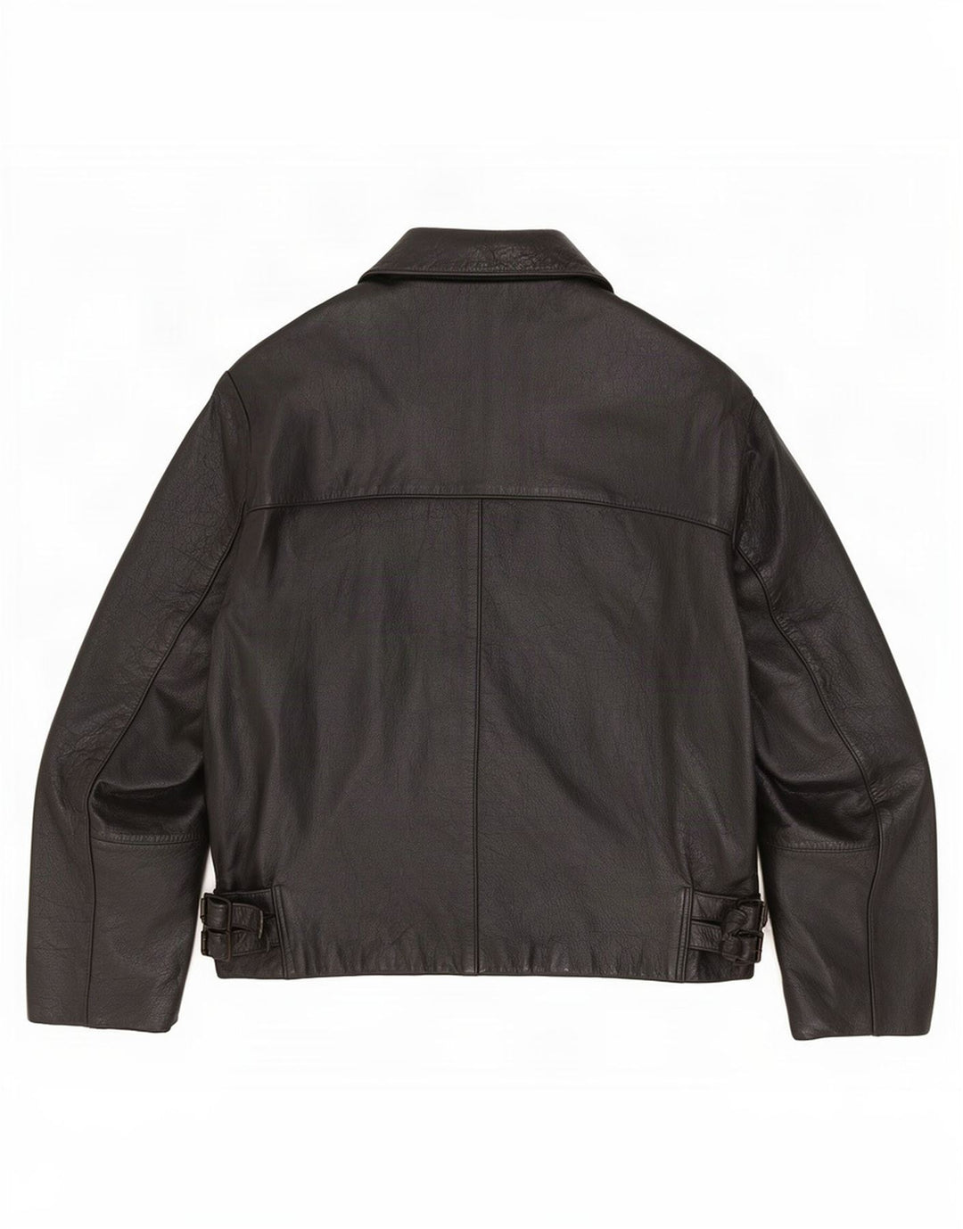 veste en cuir homme vintage UK 42 XL Noir