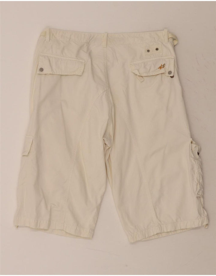 40WEFT Mens Cargo Shorts W34 Large Beige Vintage 40Weft and Second-Hand 40Weft from Messina Hembry 