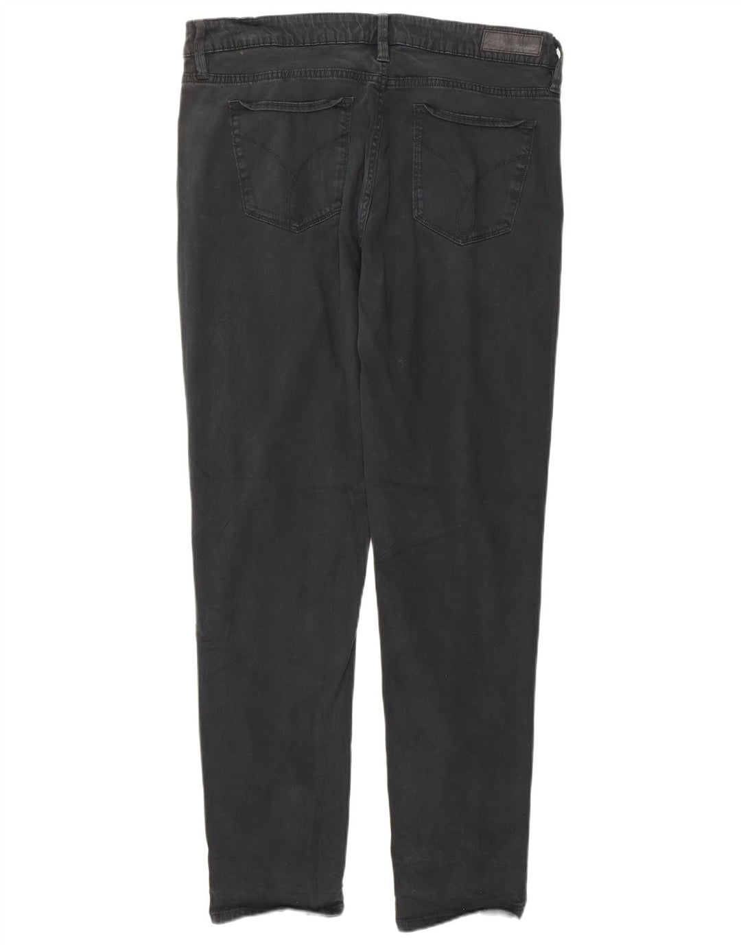 CALVIN KLEIN Jean Slim Femme US 14 XL W34 L32 Coton Noir