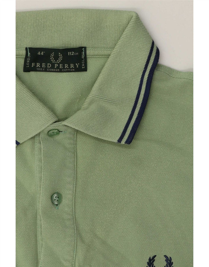 Fred Perry Polo Homme Vert Moyen Coton