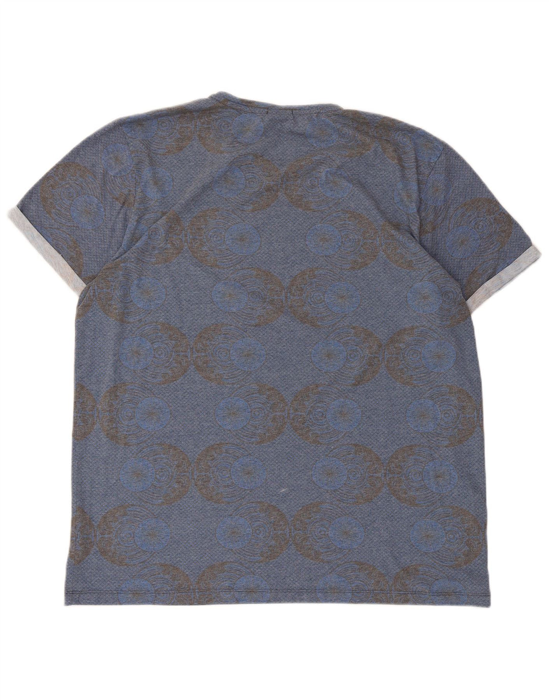 Jack & Jones T-Shirt Graphique Homme Top 2XL Bleu Géométrique Polyester
