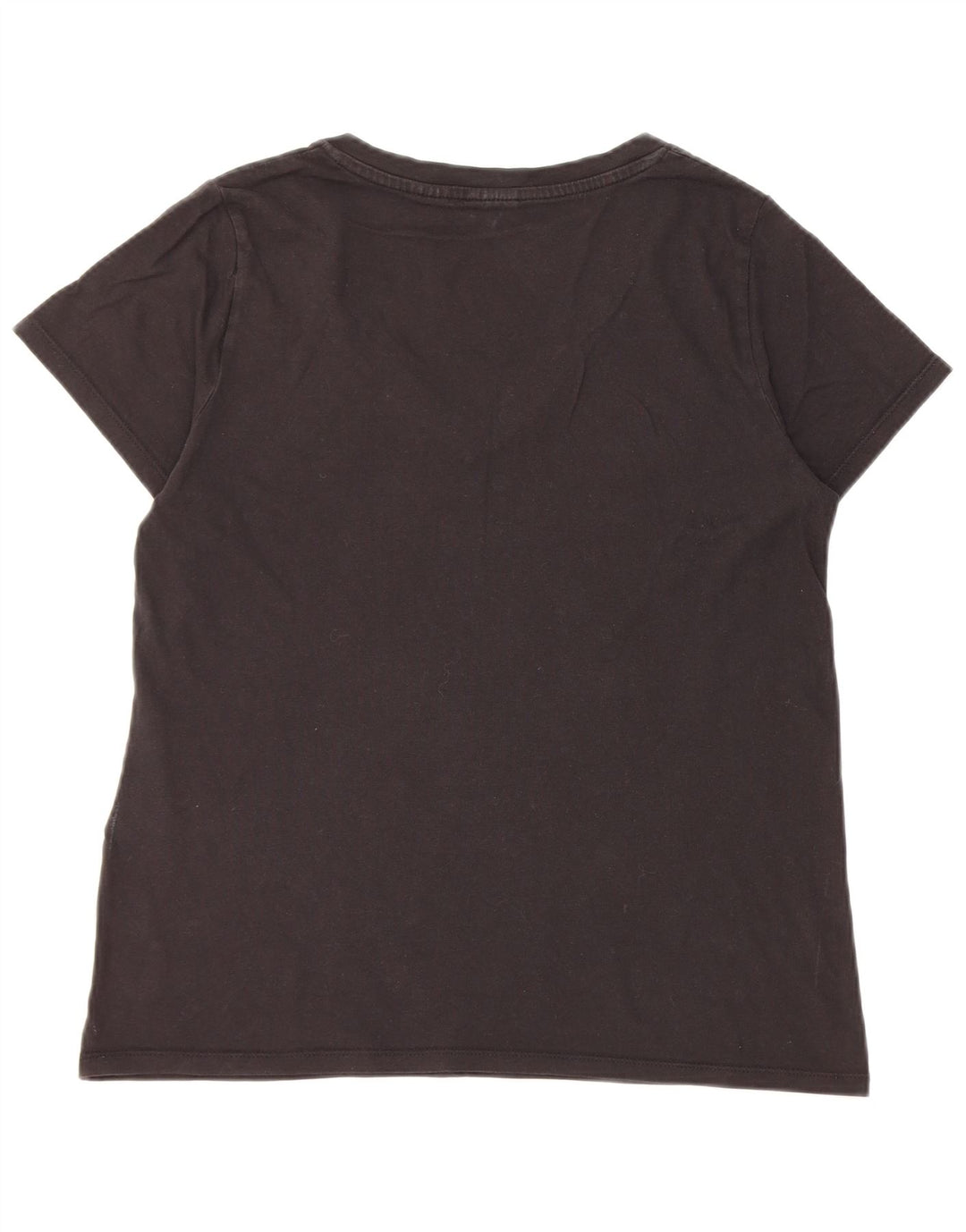 Levi's T-Shirt Femme UK 14 Noir Moyen Coton