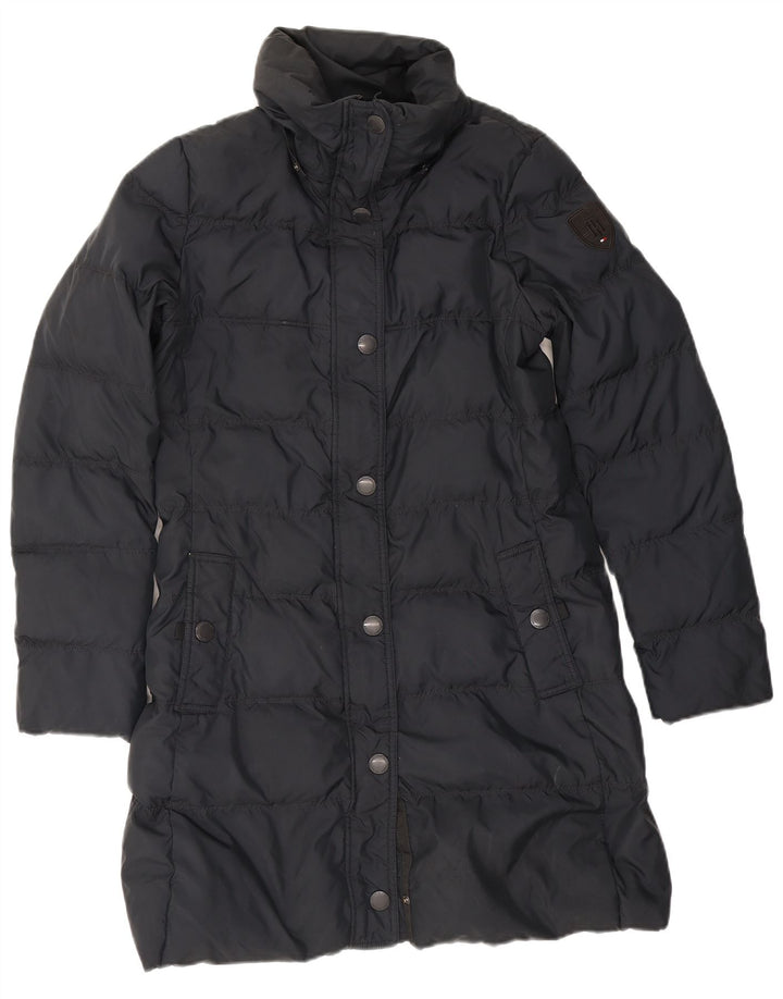 Tommy Hilfiger Manteau rembourré pour femme UK 14 Polyester bleu marine moyen