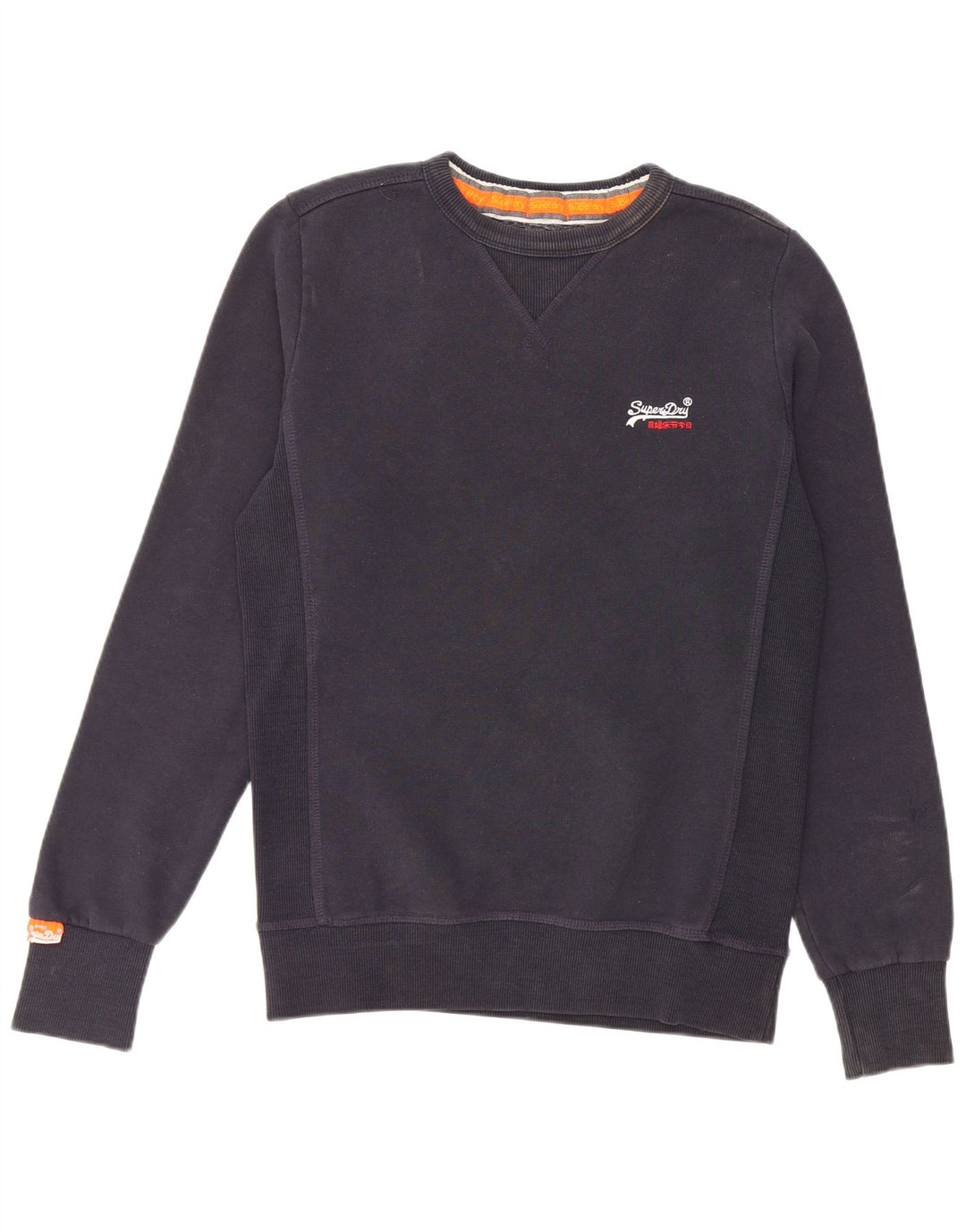 SUPERDRY Sweat-Shirt Homme Petit Bleu Marine Coton