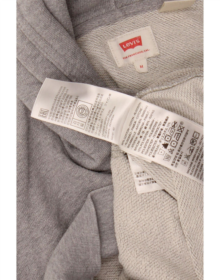 LEVI'S Pull à Capuche Graphique Homme Gris Moyen Coton