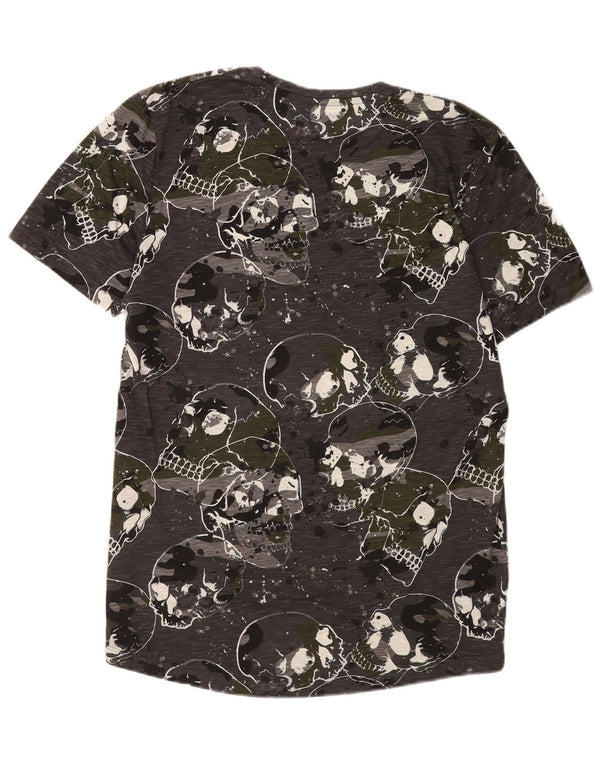 Jack & Jones T-Shirt Graphique Coupe Slim Homme XL Gris Gothique