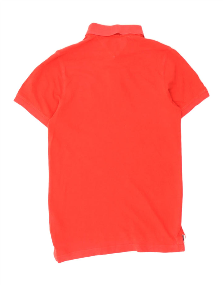 TOMMY HILFIGER Mens Polo Shirt Small Red Cotton Vintage Tommy Hilfiger and Second-Hand Tommy Hilfiger from Messina Hembry 