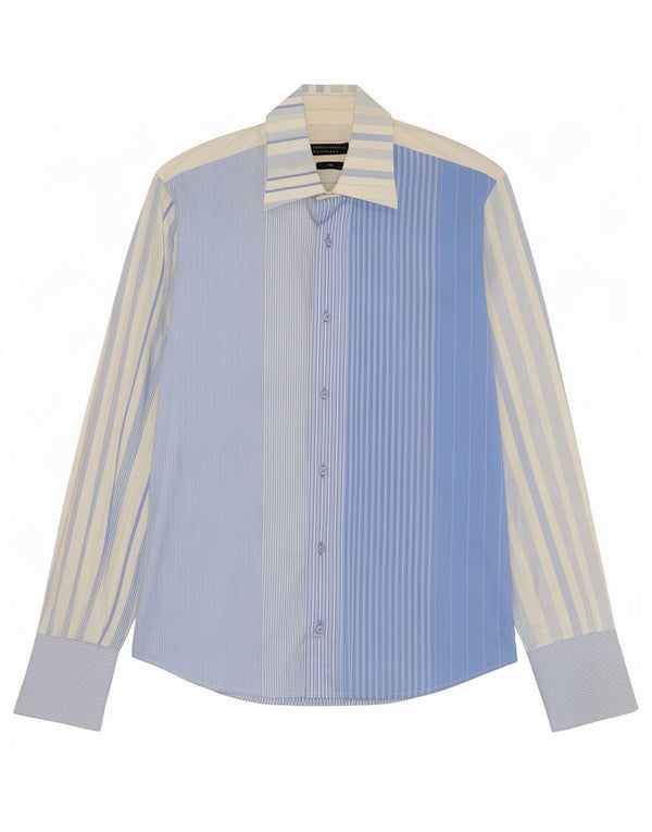 Harris&Harold Chemise Homme Taille 41 16 Grand Coton Rayé Bleu
