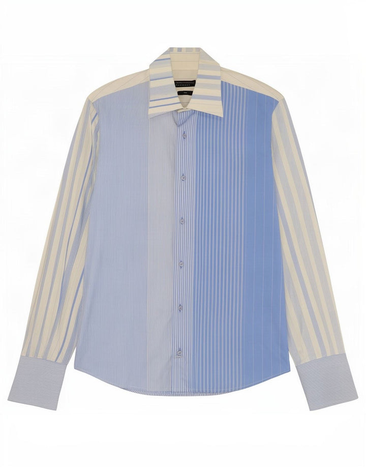 Harris&Harold Chemise Homme Taille 41 16 Grand Coton Rayé Bleu