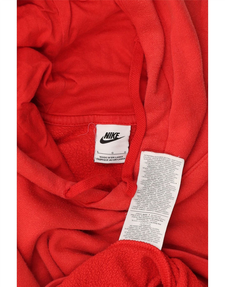 Nike Pull à capuche pour homme en coton rouge Large