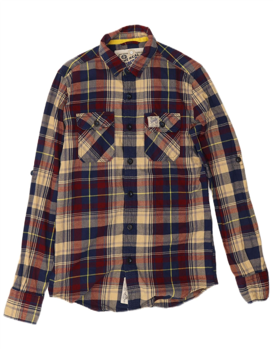Superdry Chemise en flanelle à petits carreaux multicolores en coton